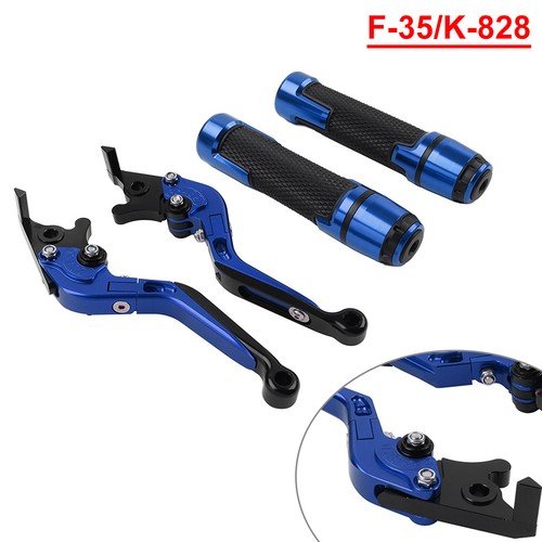 Blue brake clutch levers - blue,